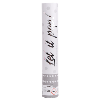 Amscan Confetti Shooter Wit - 30 cm