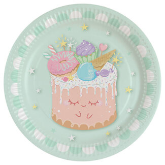 Amscan Bordjes Crazy Cake - 8st - 23cm