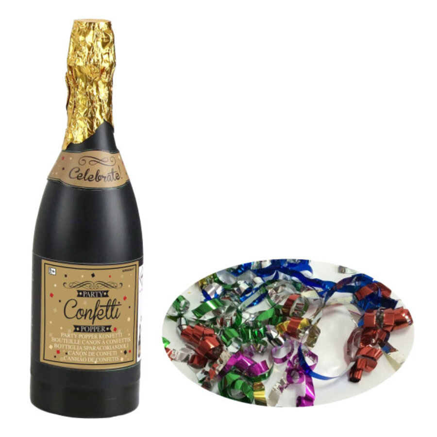 Confetti Shooter Champagnefles - 33 x 9 cm-1
