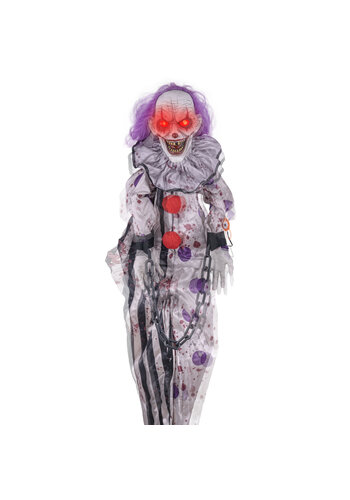Hanging clown with light sound and movement - 110 cm 