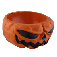 thumb-Halloween Candy Bowl With Skeleton Hand - 22x22cm-2