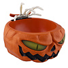 Halloween Candy Bowl With Skeleton Hand - 22x22cm