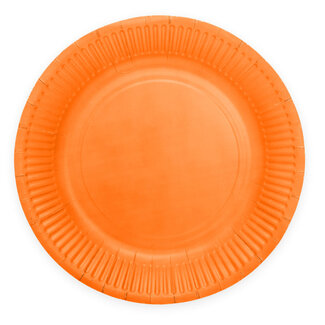 PartyDeco Bordjes Oranje - 18cm - 8 st