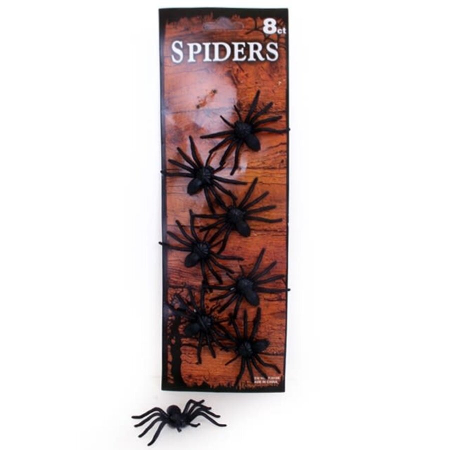 Zwarte Spinnen - 8 st-1