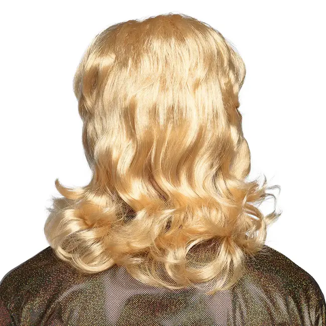 Pruik Barry met Snor - Blond