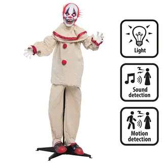 Boland Staande Decoratie Enge Clown - 153 cm