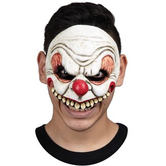 Ghoulish Latex Half Masker - Creepy Clown