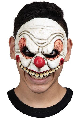 Latex Half Masker - Creepy Clown 