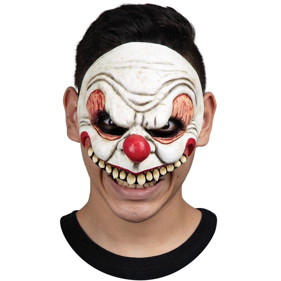 Latex Half Masker - Creepy Clown-1