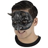 Ghoulish Latex Half Masker - Devil Black