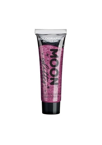 Holografisch fine Glitter gel Pink - 12ml 