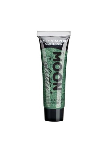 Holografisch fine Glitter gel Green - 12ml 