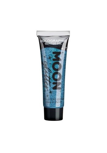 Holografisch fine Glitter gel Blue - 12ml 