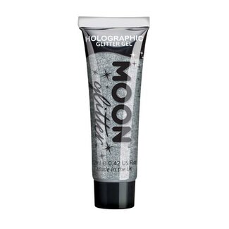 moon Holografisch fine Glitter gel Zilver - 12ml