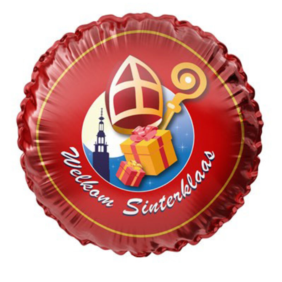 Folieballon ’Welkom Sinterklaas’-1