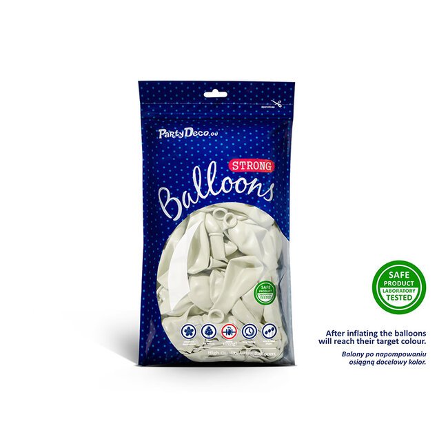 50 Ballonnen Pastel Pure White - 27 cm