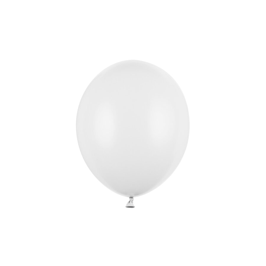 100 Ballonnen Pastel Pure White - 27 cm-1