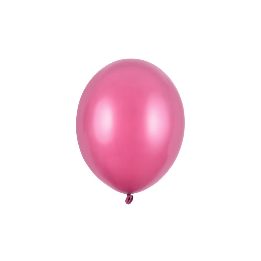 10 Ballonnen Metallic Hot Pink - 27 cm-1