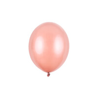 thumb-10 Ballonnen Metallic Rosé Gold - 27 cm-1