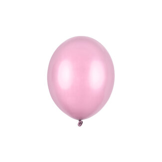 Strong Balloons 10 Ballonnen Metallic Licht Roze - 27 cm