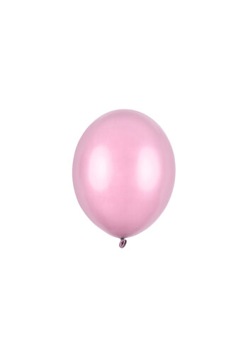 10 Ballonnen Metallic Licht Roze - 27 cm 