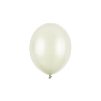 thumb-10 Ballonnen Metallic Light Cream - 27 cm-1