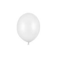 thumb-10 Ballonnen Metallic Pure White - 27 cm-1