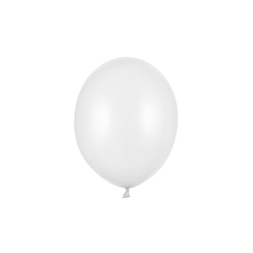 10 Ballonnen Metallic Pure White - 27 cm 