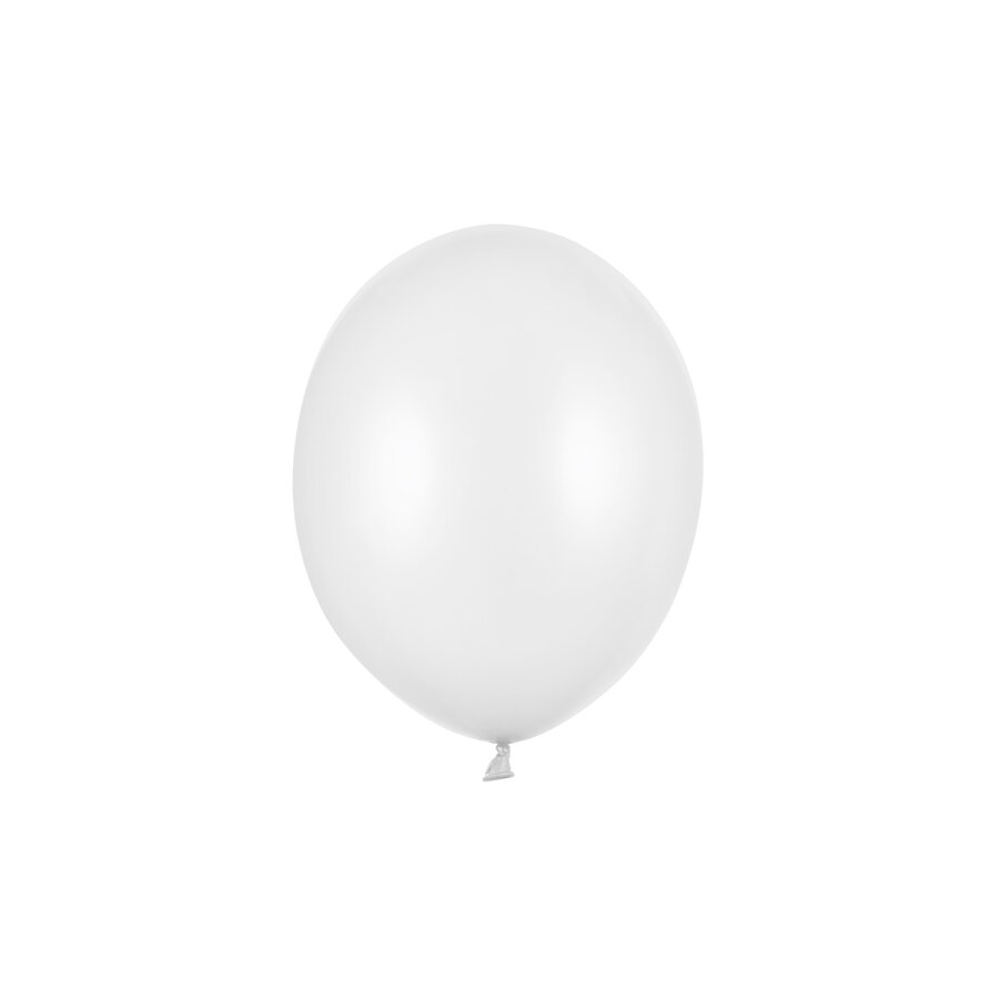 10 Ballonnen Metallic Pure White - 27 cm-1