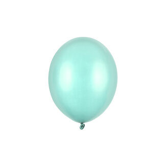 Strong Balloons 10 Ballonnen Metallic Mint Green - 27 cm