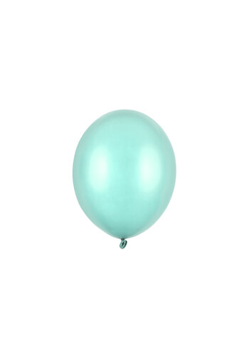 10 Ballonnen Metallic Mint Green - 27 cm 