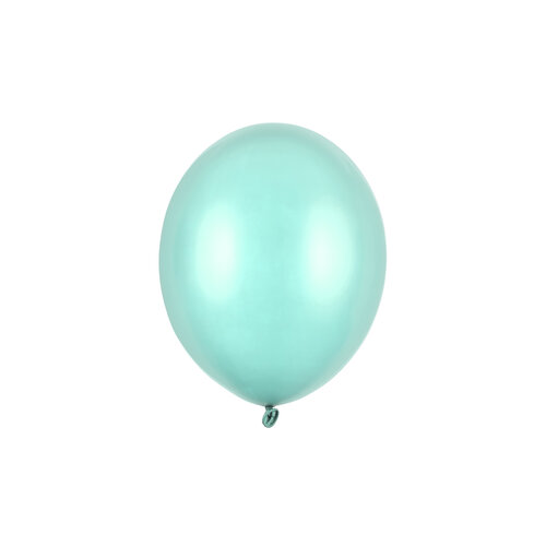 10 Ballonnen Metallic Mint Green - 27 cm 