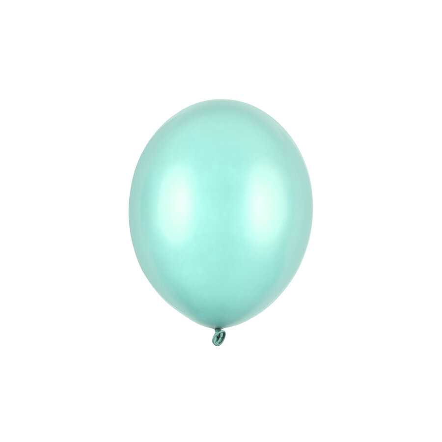 10 Ballonnen Metallic Mint Green - 27 cm-1