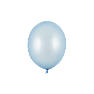 Strong Balloons 10 Ballonnen Metallic Baby Blue - 27 cm
