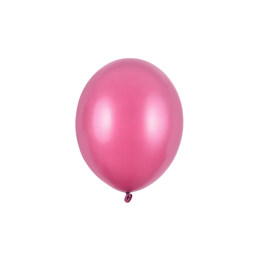 50 Ballonnen Metallic Hot Pink - 27 cm-2