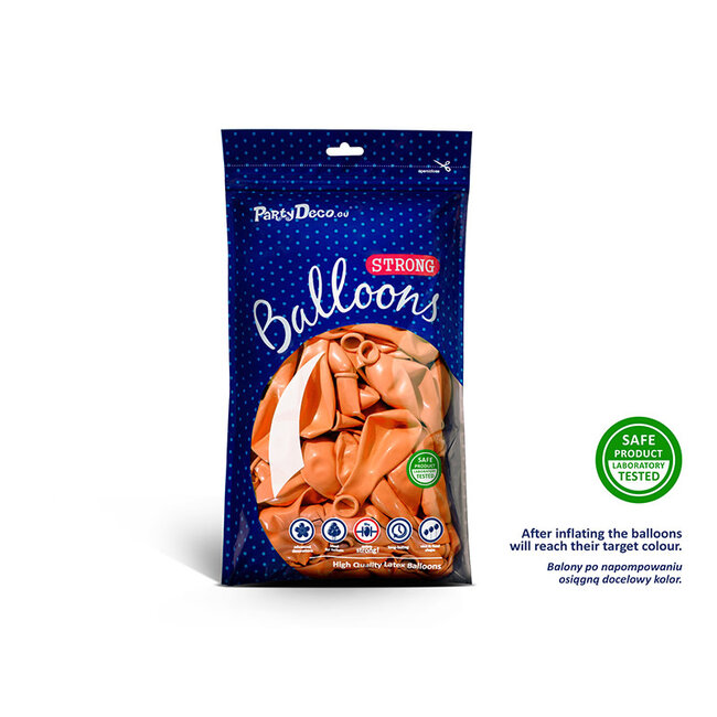 50 Ballonnen Metallic Mandarin Orange - 27 cm