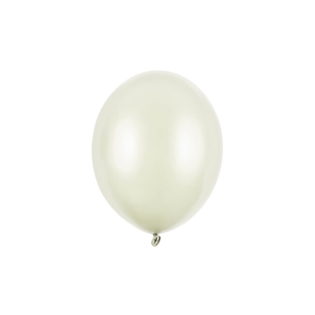50 Ballonnen Metallic Light Cream - 27 cm