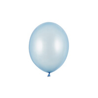 thumb-50 Ballonnen Metallic Baby Blue - 27 cm-2