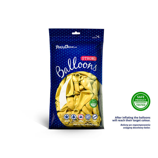 100 Ballonnen Metallic Lemon Zest - 27 cm