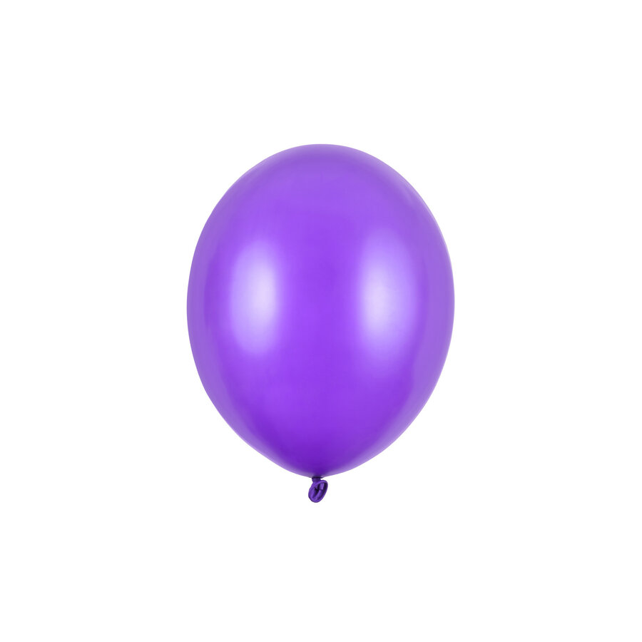 100 Ballonnen Metallic Purple - 27 cm-2