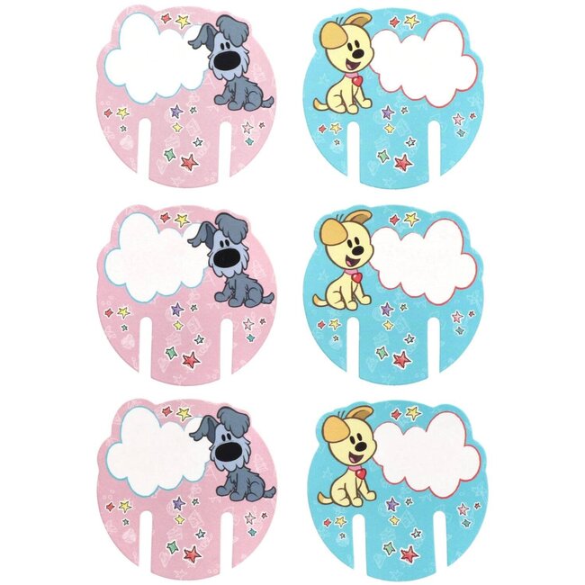 Woezel en Pip Glas Markers - 6 stuks