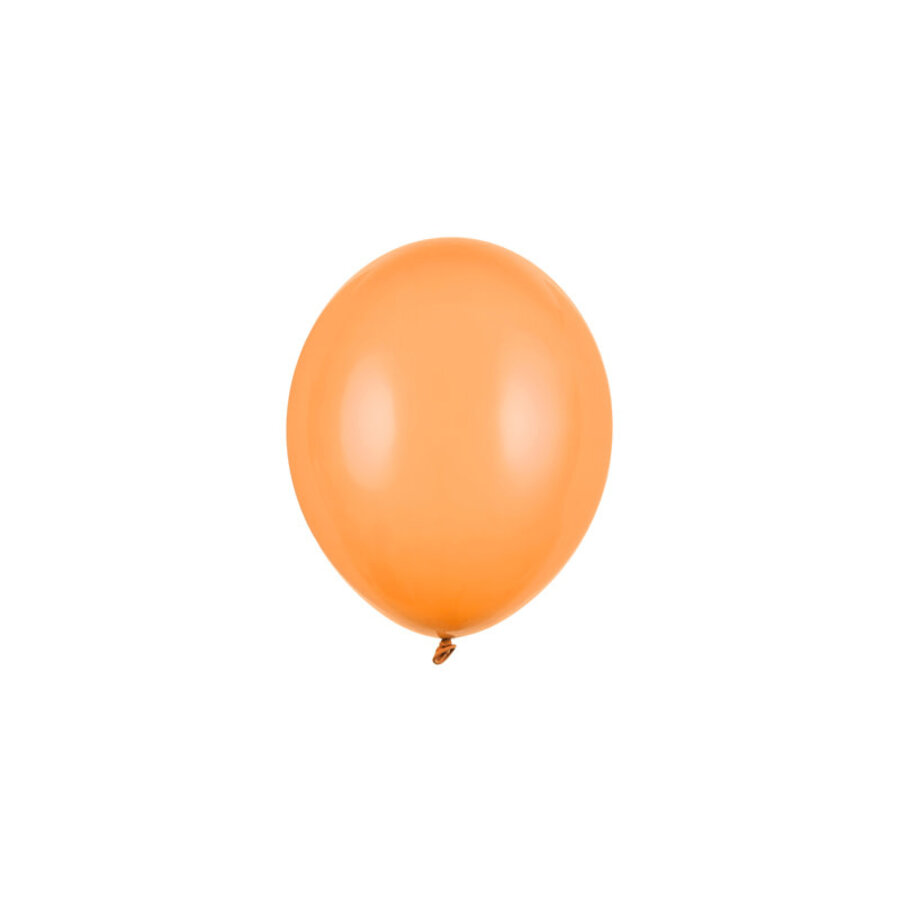 100 Ballonnen Pastel Bright Orange - 12 cm-1