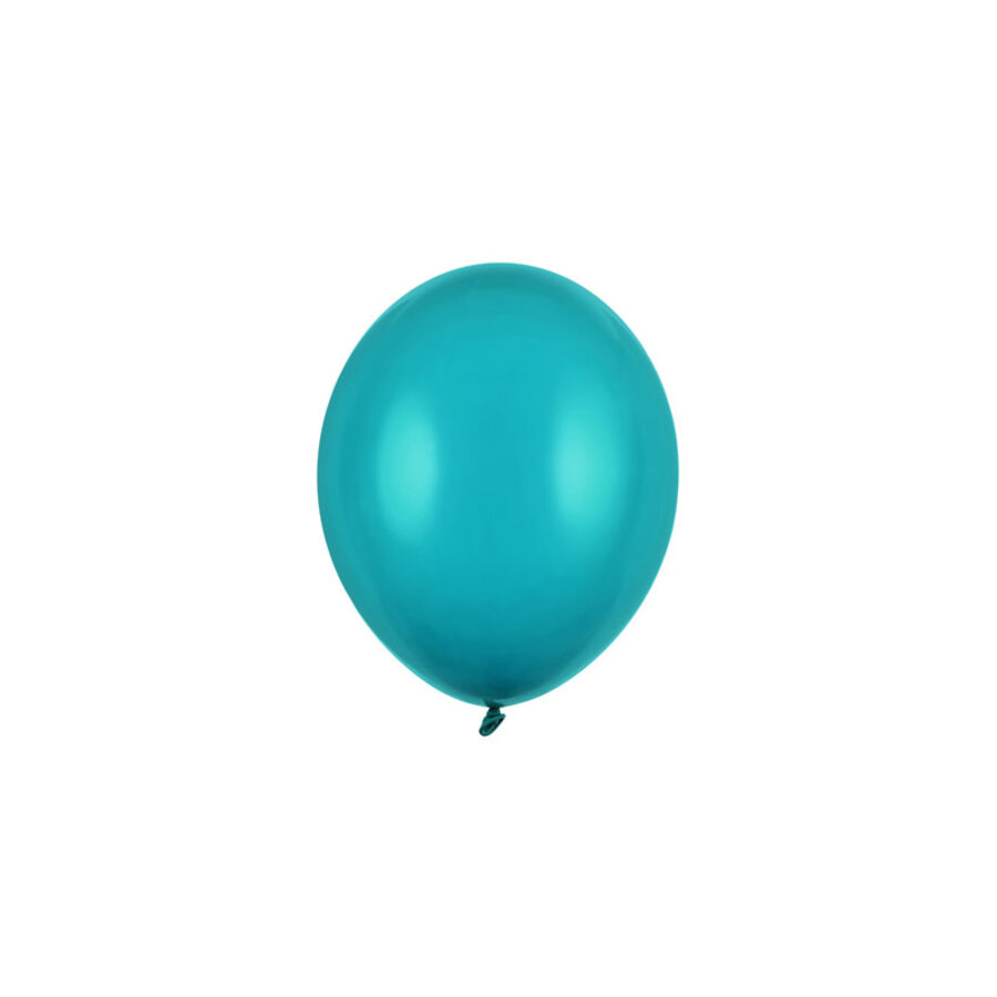 100 Ballonnen Pastel Lagoon Blue - 12 cm-1