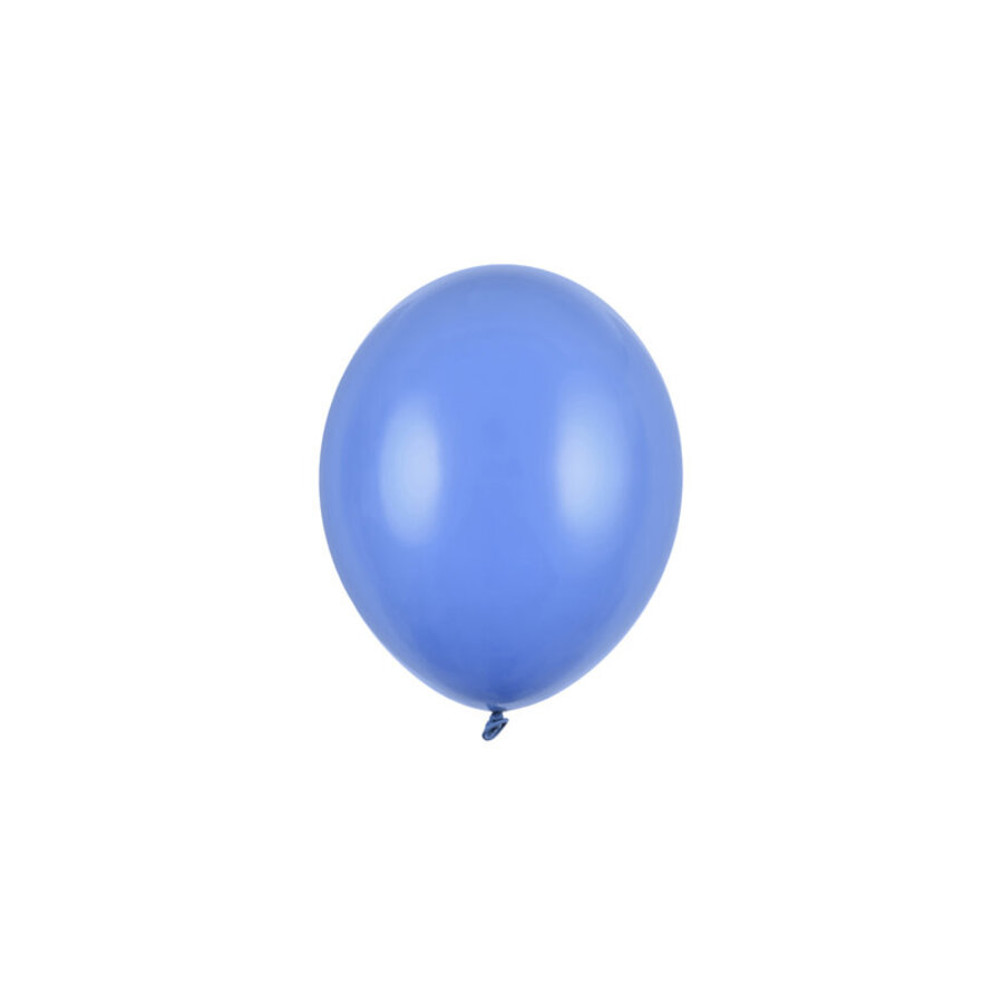 100 Ballonnen Pastel Ultramarine Blauw - 12 cm-1