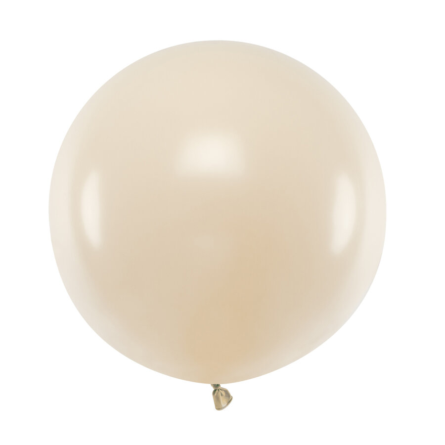 Ronde Ballon 60 cm - Pastel Nude - 1 st-1