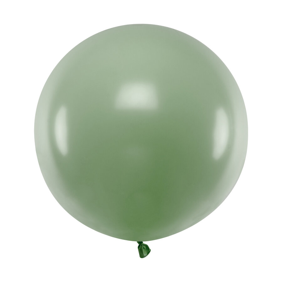 Ronde Ballon 60 cm - Pastel Rosemary Green - 1 st-1