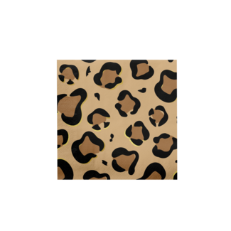 Paperdreams Servetten Leopard - 33x33cm - 16 stuks