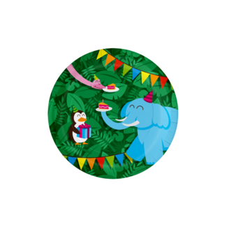Paperdreams Bordjes Jungle - 23cm  - 8 stuks