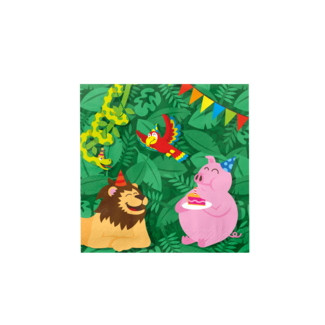Paperdreams Servetten Jungle - 33x33cm - 16 stuks