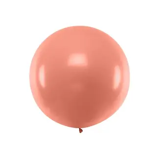 Strong Balloons Mega Ballon Metallic Rose Gold - 1 mtr - 1 stuk